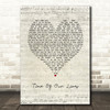 James Blunt Time Of Our Lives Script Heart Song Lyric Framed Print