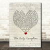 Paramore The Only Exception Script Heart Song Lyric Framed Print