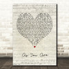 Rag'n'Bone Man As You Are Script Heart Song Lyric Framed Print