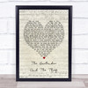 Stereophonics The Bartender And The Thief Script Heart Song Lyric Framed Print