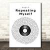 King's X Repeating Myself Vinyl Record Song Lyric Framed Print