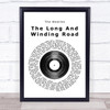 The Beatles The Long And Winding Road Vinyl Record Song Lyric Framed Print