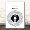 The xx Angels Vinyl Record Song Lyric Framed Print