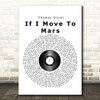 Thomas Oliver If I Move To Mars Vinyl Record Song Lyric Framed Print