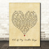 Ann Breen Pal of My Cradle Days Vintage Heart Song Lyric Framed Print