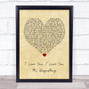 Broadside I Love You, I Love You. It's Disgusting Vintage Heart Song Lyric Framed Print