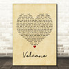 Damien Rice Volcano Vintage Heart Song Lyric Framed Print