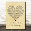 Ella Eyre We Don't Have To Take Our Clothes Off Vintage Heart Song Lyric Framed Print