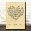 Joni Mitchell Both Sides Now Vintage Heart Song Lyric Framed Print