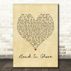 The Smiths Hand In Glove Vintage Heart Song Lyric Framed Print