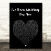 ABBA I've Been Waiting For You Black Heart Song Lyric Print