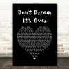 Crowded House Don't Dream It's Over Black Heart Song Lyric Print