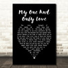 Sting My one and only love Black Heart Song Lyric Print