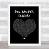 Dead By April Our Worlds Collide Black Heart Song Lyric Print