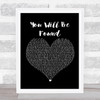 Ben Platt You Will Be Found Black Heart Song Lyric Print