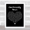 Bob Dylan Emotionally Yours Black Heart Song Lyric Print