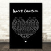 Aerosmith Sweet Emotion Black Heart Song Lyric Print