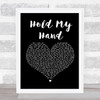 Hootie & the Blowfish Hold My Hand Black Heart Song Lyric Print