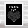 The Beautiful South Old Red Eyes Black Heart Song Lyric Print