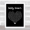 Janet Kay Silly Games Black Heart Song Lyric Print