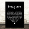 Barbra Streisand Evergreen Black Heart Song Lyric Print