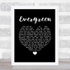 Luther Vandross Evergreen Black Heart Song Lyric Print