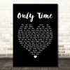 Enya Only Time Black Heart Song Lyric Print