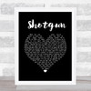 CHRISTINA AGUILERA Shotgun Black Heart Song Lyric Print