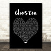 Ariana Grande ghostin Black Heart Song Lyric Print