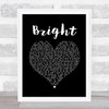 Echosmith Bright Black Heart Song Lyric Print