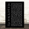 Elton John I Guess That's Why They Call It The Blues Black Script Lyric Print