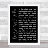 Willie Nelson Blue Eyes Crying In The Rain Black Script Song Lyric Print