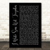 Panic! At The Disco I Write Sins Not Tragedies Black Script Song Lyric Print