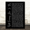 Rodney Crowell Still Learning How To Fly Black Script Song Lyric Print