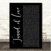 Dire Straits Tunnel of Love Black Script Song Lyric Print