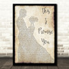 N Sync This I Promise You Song Lyric Man Lady Dancing Quote Print