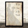 Boyzone All The Time In The World Man Lady Dancing Song Lyric Print