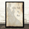 Steven Curtis Chapman I Will Be Here Man Lady Dancing Song Lyric Print