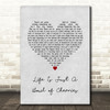 Doris Day Life Is Just A Bowl of Cherries Grey Heart Song Lyric Print