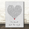 Editors No Sound But The Wind Grey Heart Song Lyric Print