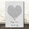 Ben Howard Keep Your Head Up Grey Heart Song Lyric Print