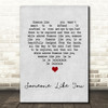 Paolo Nutini Someone Like You Grey Heart Song Lyric Print