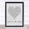 Dobie Gray Out On The Floor Grey Heart Song Lyric Print