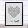 Common The Light Grey Heart Song Lyric Print