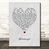 Julian Lennon Because Grey Heart Song Lyric Print