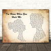 Beans on Toast I'm Home When You Hold Me Man Lady Couple Song Lyric Print