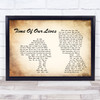 James Blunt Time Of Our Lives Man Lady Couple Song Lyric Print