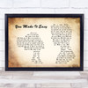 Jason Aldean You Make It Easy Man Lady Couple Song Lyric Print