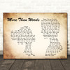 Extreme More Than Words Man Lady Couple Song Lyric Print