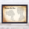 Stevie Nicks Rooms On Fire Man Lady Couple Song Lyric Print